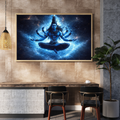 Lord Shiva Cosmic Multi-Armed Wall Art - Framed Canvas Print