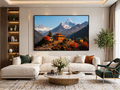 Himalayan Monastery Autumn Wall Art - Framed Canvas Print