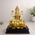 Goddess Lakshmi Statue on Golden Lotus