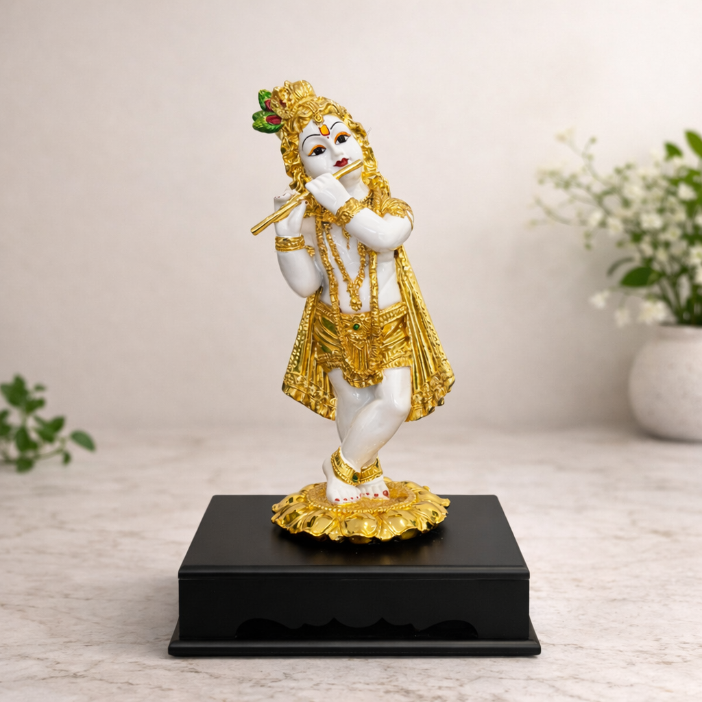 Lord Krishna Playing Flute Statue