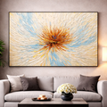 Radiant Burst Abstract Acrylic Painting
